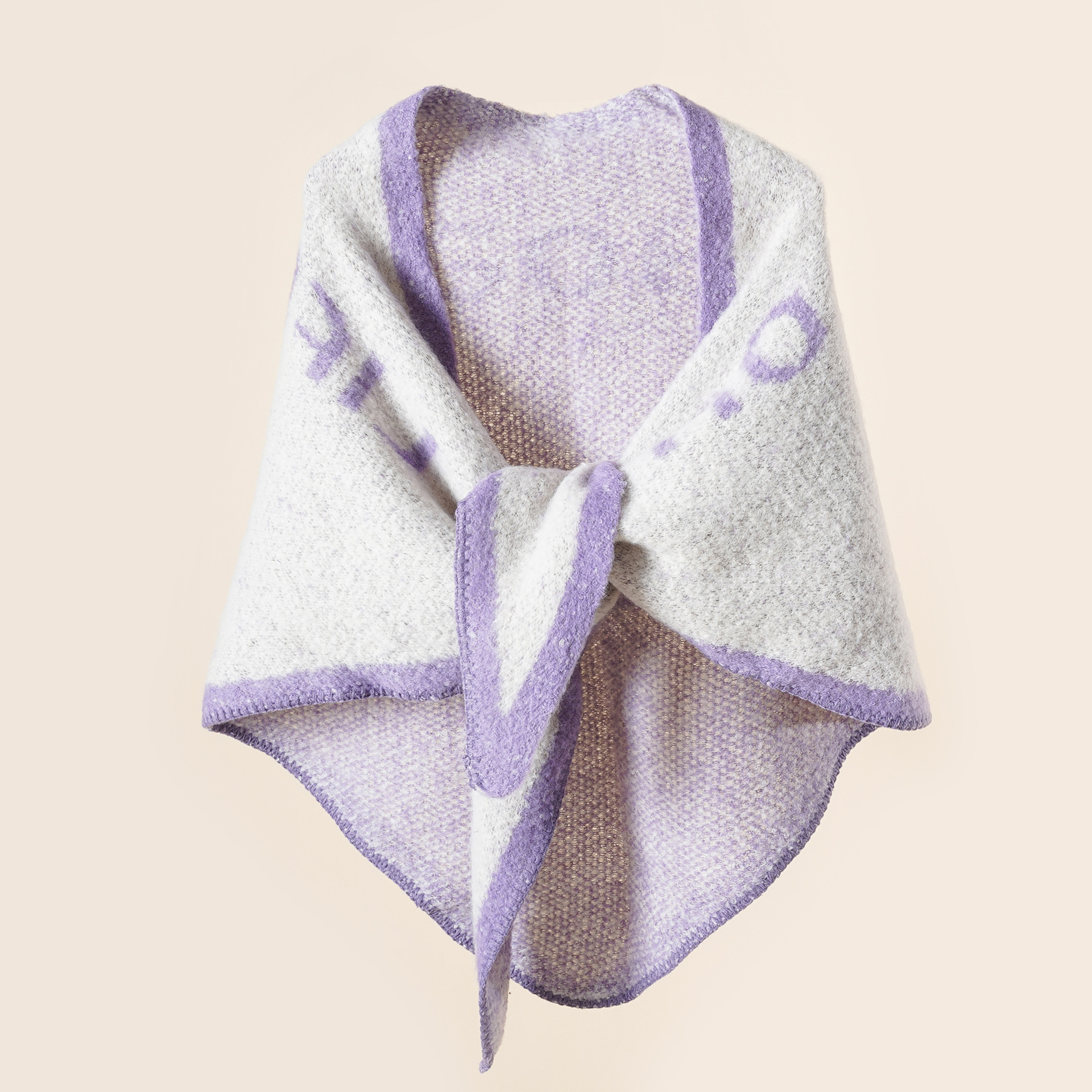 Triángulo chal cálido chal femenino fuera con cuello guardia Otoño e Invierno Oficina habitación