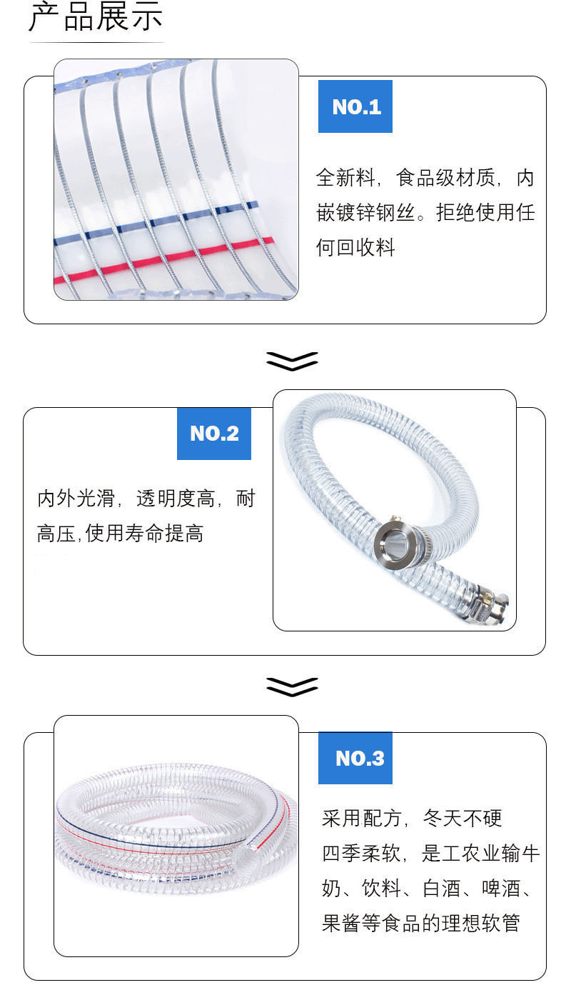 pvc钢丝管152透明加厚耐磨耐酸碱排水抽油抽真空负压钢丝软管-阿里巴巴