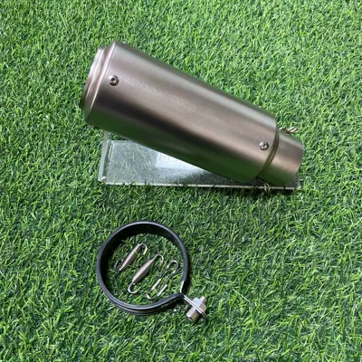 Motorcycle exhaust pipe 89 Motorcycle exhaust pipe - 89-round-mouth-titanium-60mm