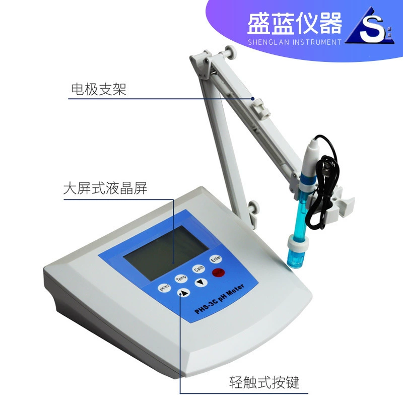 В наличии Настольный детектор кислотно-кислотного метра лабораторный тестер числовой PHS-3C-3E цифровой дисплей