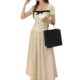 Ice Silk Chiffon Wave Dot Skirt Women's Summer 2024 New Style Small Gentle Style A- Word Mid-Length Yamamoto Umbrella Skirt