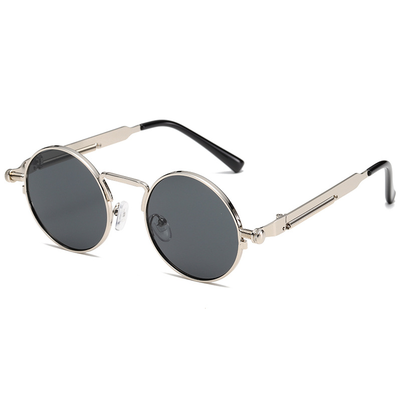 Silver frame black gray film