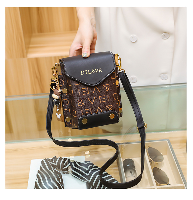Piccola borsa a tracolla quadrata da donna borsa a spalla alla moda_voghion.com
