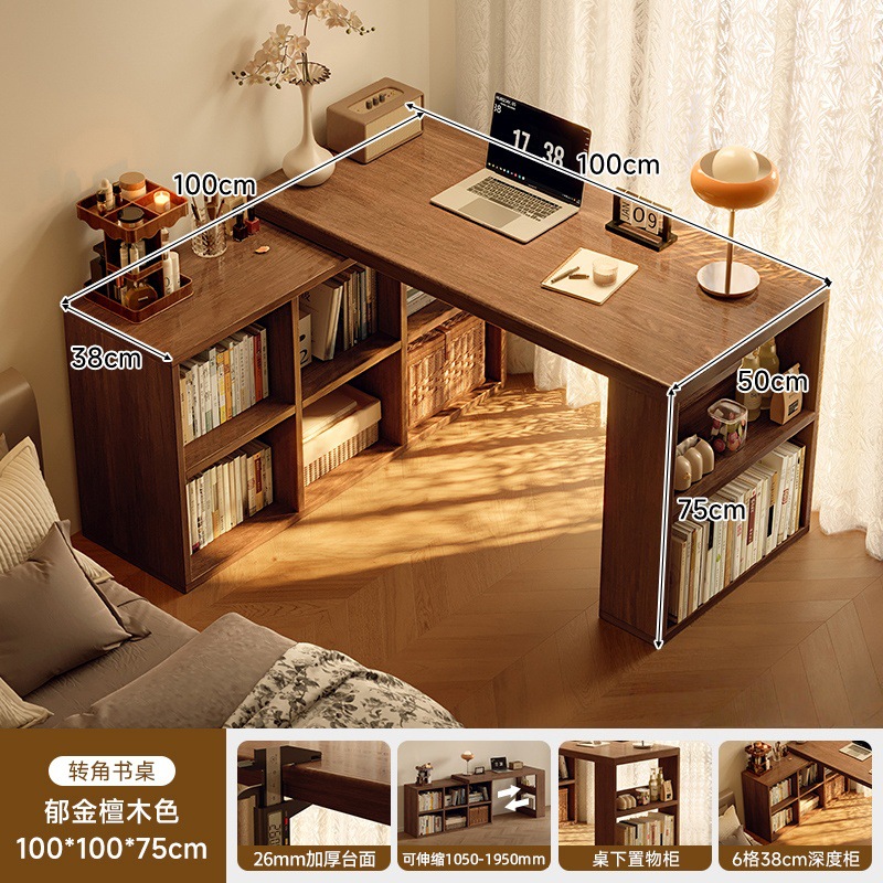 Estricta selección de escritorio de esquina de madera sólida estante de escritorio escritorio en una mesa dormitorio hogar cómoda esquina tipo l escritorio de computadora