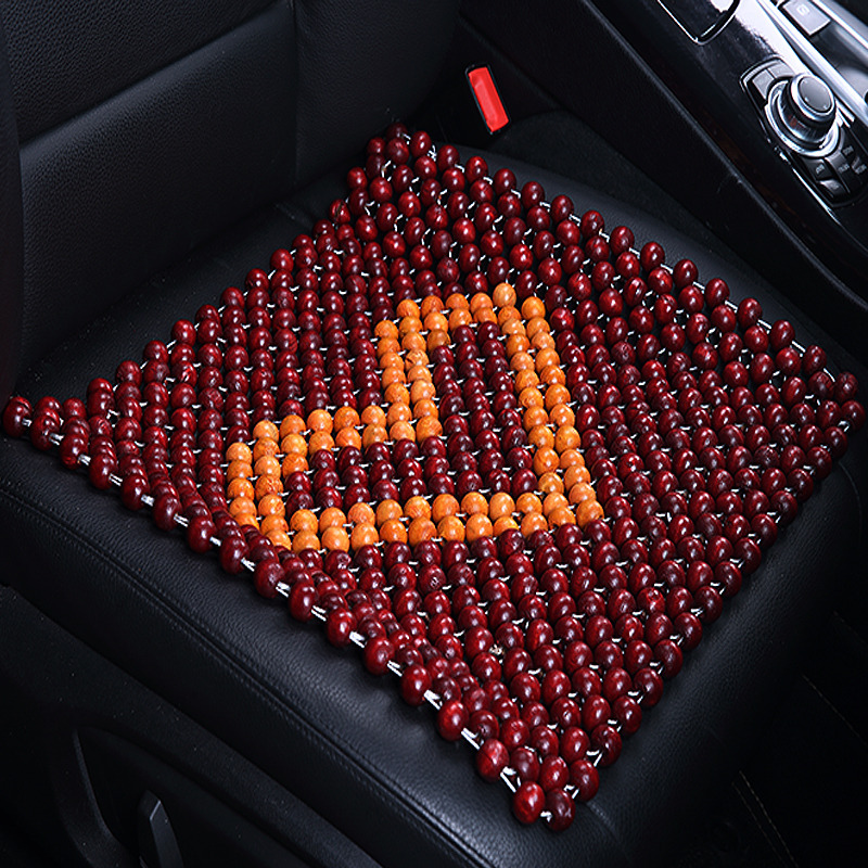 Seat cushion, seat cover: Universal High-end Car Wood - heart-shaped-bottomless-square-cushion-eucalyptus-wood