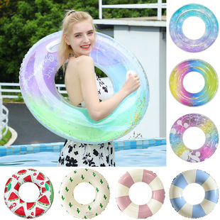 New children's swimming ring thickened outdoor water inflatable float ring net red life buoy armpit ring swimming ring wholesale
