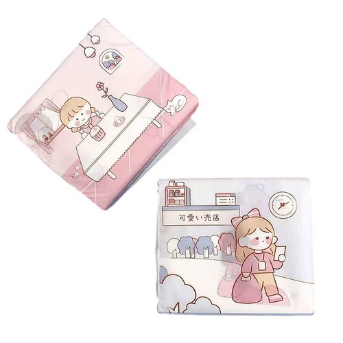 Cartoon Print Tissue Paper Portable Small Bag Colored Napkin Paper Girl Print Paper Household Tissue Paper Wholesale