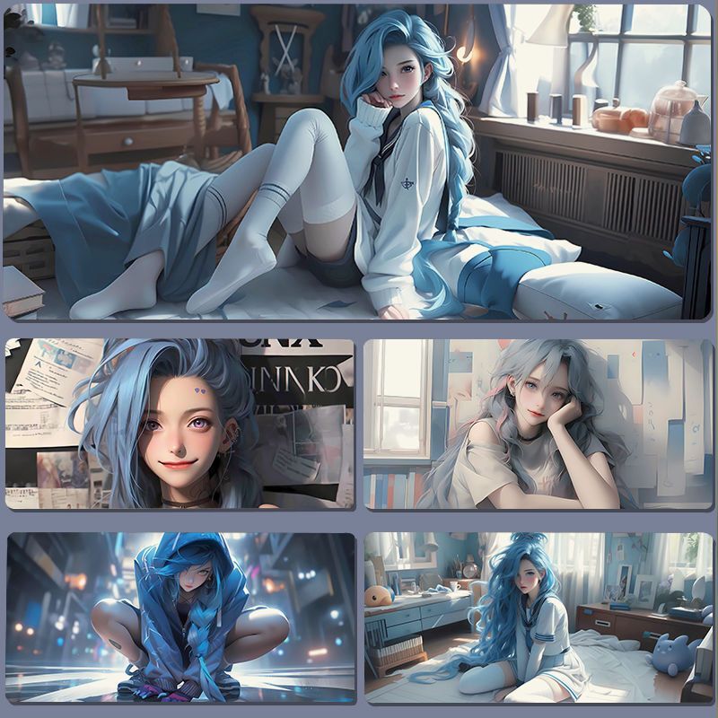 Two-Dimensional Super Large Mouse Pad, E-Sports Computer Keyboard Pad, Male Student Dormitory Office Desk Anti-Slip Pad for Women Two-Dimensional Super Large Mouse Pad, E-Sports Computer Keyboard Pad, Male Student Dormitory Office Desk Anti-Slip Pad for Women