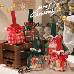 新商品2024創意手提げキャンバスリンゴ袋クリスマスプレゼント袋クリスマスイブリンゴプレゼント箱クリスマスプレゼント