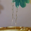 Wavy design universal earrings with tassels, simple and elegant design, internet celebrity