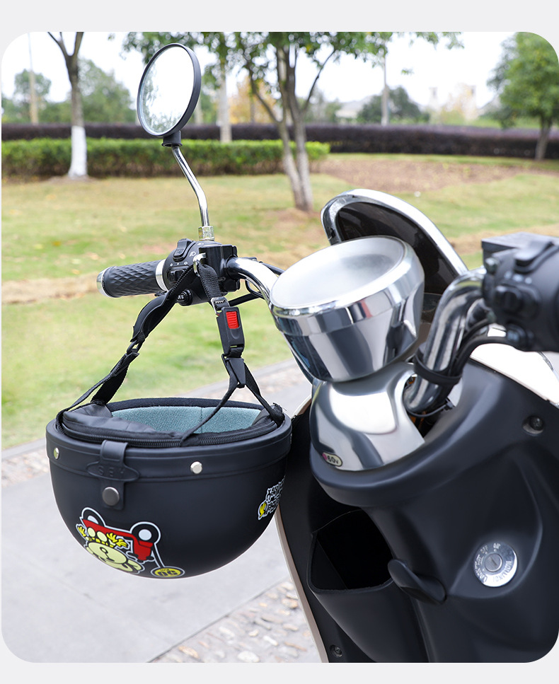 Electric battery motorcycle helmet lock anti-theft artifact half helmet universal full helmet hook safety hat fixed hat