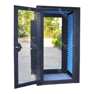 Portable new design hot sale soundproof glass recording studio telephone office room soundproof Sound Music Pavilion silencer shed