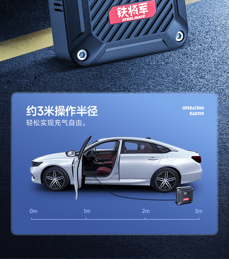 Suitable for Iron General Car Air Pump, Car Air Pump, Other 2V Electric Portable Emergency Cars