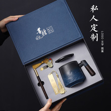 陶瓷泡茶杯带盖茶水分离杯过滤水杯创意马克杯子办公杯商务伴手礼