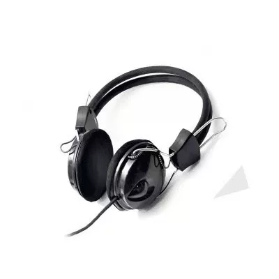 Headphones, laptop