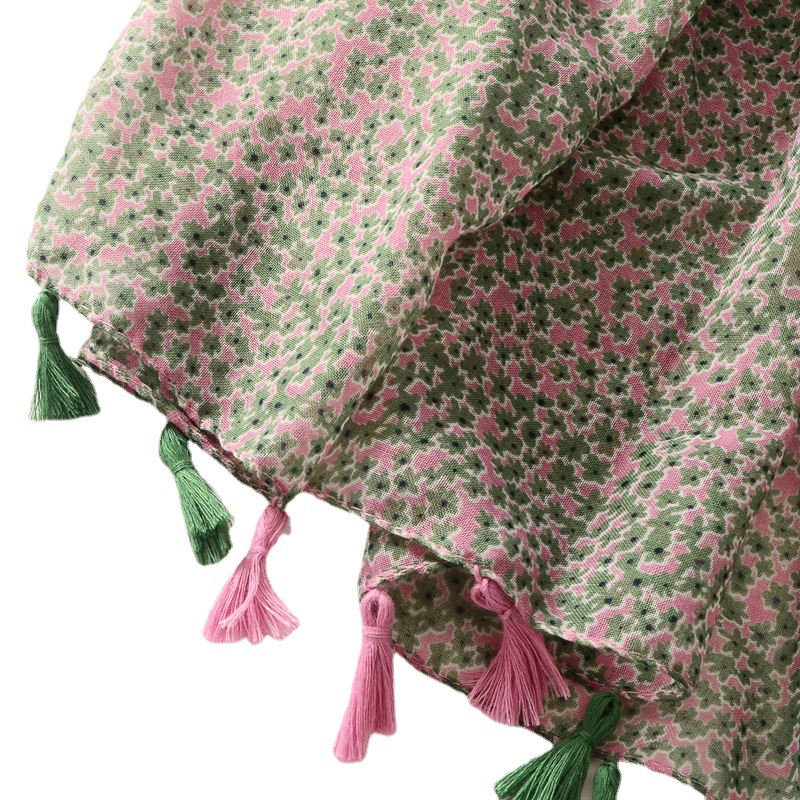 Elegante y fresco de algodón y lino siente la bufanda junto al mar de viaje a prueba de sol toalla de playa de las mujeres de primavera y verano delgado chal exterior a prueba de sol