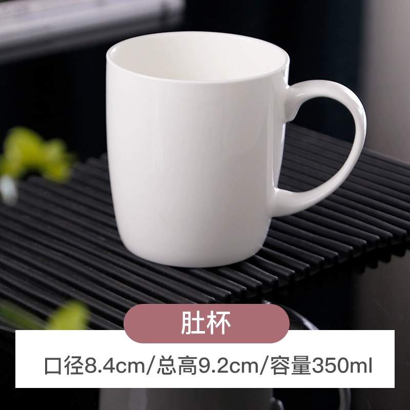 Simple ceramic mug water cup for home drinking couple cute bone china coffee fat cup creative cup