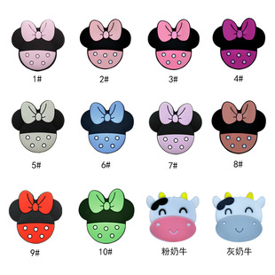 Cross-border new cartoon shape silicone beads pacifier chain pendant jewelry DIY accessories loose beads maternal and child supplies wholesale