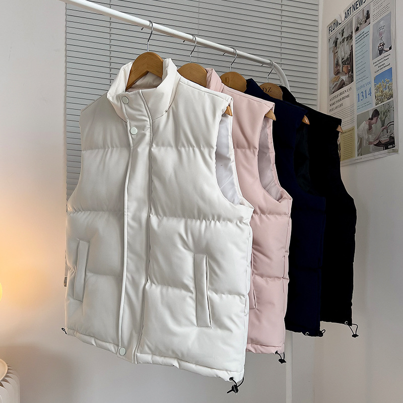 Comercio exterior otoño invierno chaleco de algodón hombre espeso vestido de algodón hombro de hombre joven abrazadera de caballo de algodón chaqueta pareja ropa de algodón de moda transfronteriza