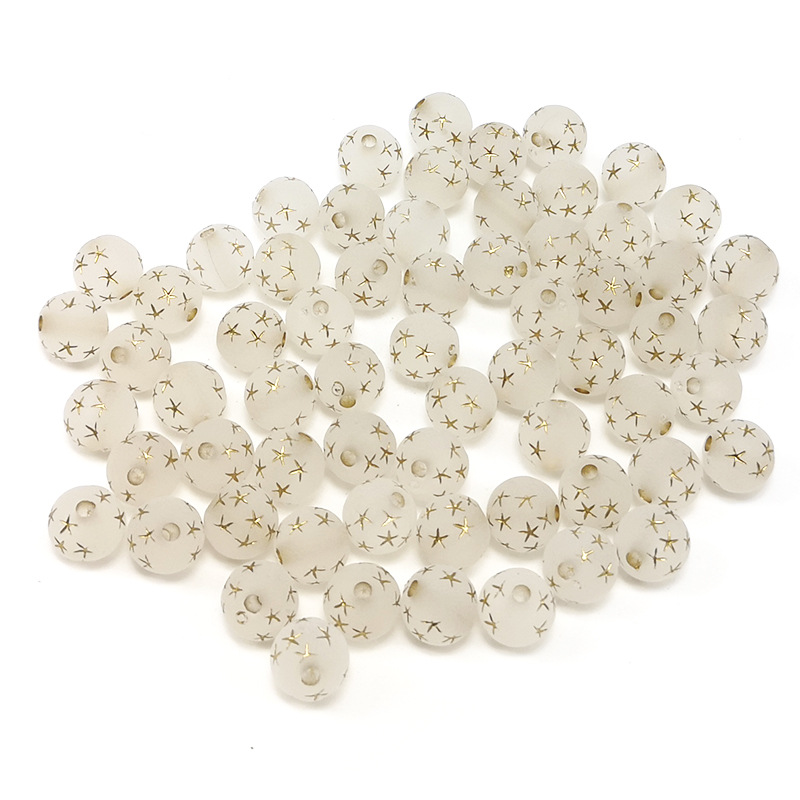 19g Weight Beads Jewelry Making Type DIY Jewelry Accessories Classification 50 Quantity Acrylic Material Star Pattern Enamel Design Simple Style Style 50 Arylic Star DIY Jewelry Accessories Beads 8