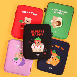 Customized Printed Embroider Computer Bag Apple Notebook Cosmetics Bag Girls Tablet Protective Cover Portable iPad Bag