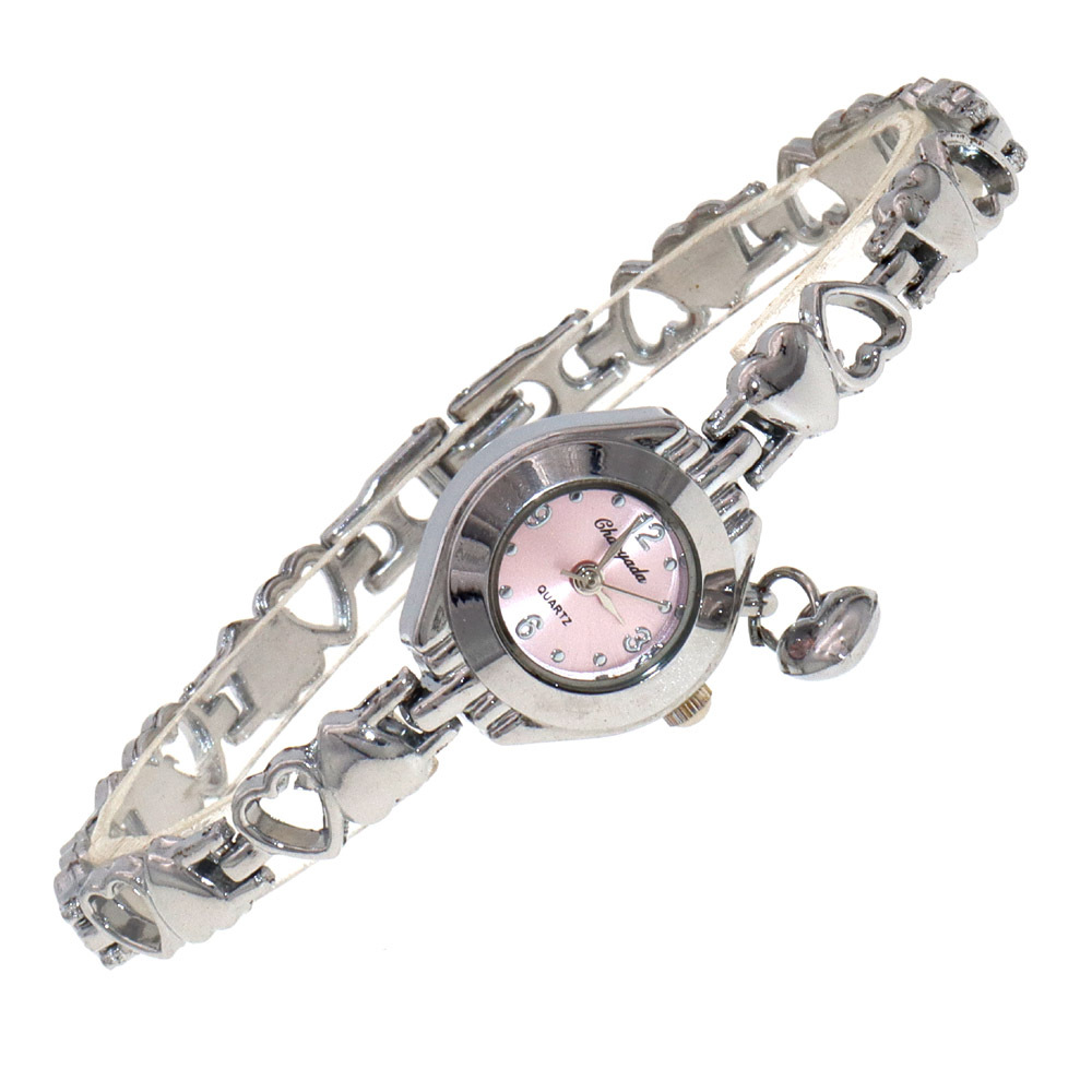 80g Weight Ordinary Glass Mirror Material Alloy Strap Material Watch Classification Pointer+Number Display Type Buckle Buckle Style Round Dial Shape Daily Occasion Quartz Movement Heart Shape Pattern Women's Gender Casual, Classic Style Style Casual Classic Style Heart Shape Buckle Quartz Watch Women's Watches 10