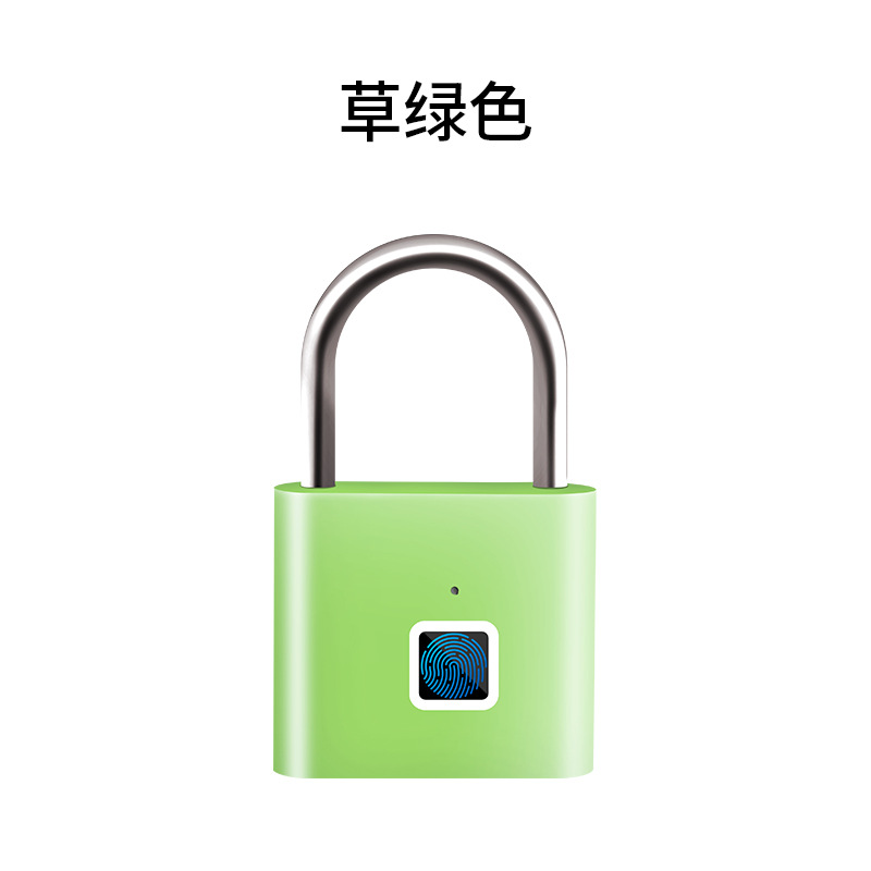 ZWGS-02 사각 잔디 녹색 지문 자물쇠