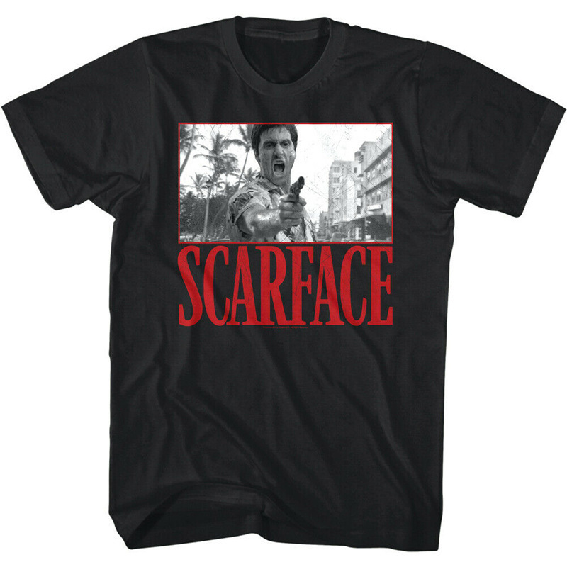 80S Hollywood Classic Movie Scarface Scarface t Shirt Pacino Men's T-Shirt
