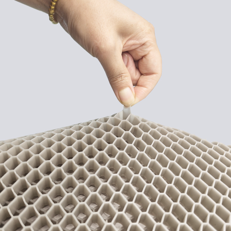 Gel Cushion Summer Chair Office Sedentary Thickeneded Chair Cushion Butt Cushion Seat Cushion Honeycomb Silicone Cooling Cushion Car Use