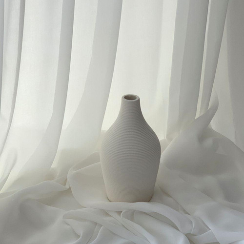 Nordic ins style plain-fired flower arrangement ceramic vase living room B&B creative entrance TV cabinet decorative art ornaments
