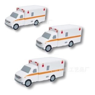 in stock mold ambulance decompression toys, hospital theme giveaway, ambulance stress ball