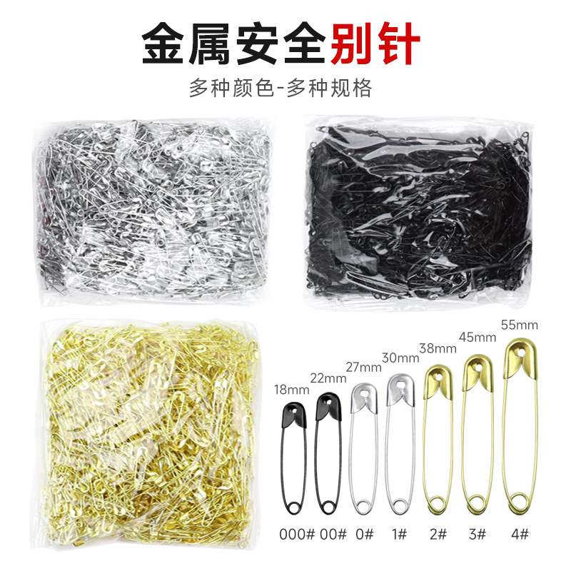 Chal de broche al por mayor de fábrica, hebilla de chal, broche de seguridad anticuado, hebilla de placa de hierro galvanizado, tamaño completo, stock