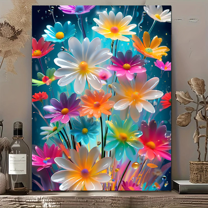 Pintura al óleo digital DIY paisaje nocturno estrellado pintura decorativa acrílico descompresión manual curar pintura colgante