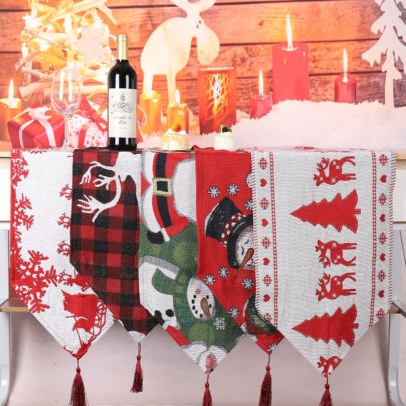 Christmas Fashion Elk Cloth Banquet Tablecloth display picture 1