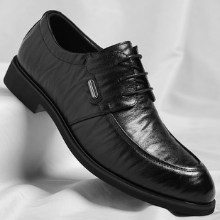 Wenzhou men's shoes 2024 Hong Kong wind hand grip pattern business formal shoes men's commuter office shoes trend a generation of hair