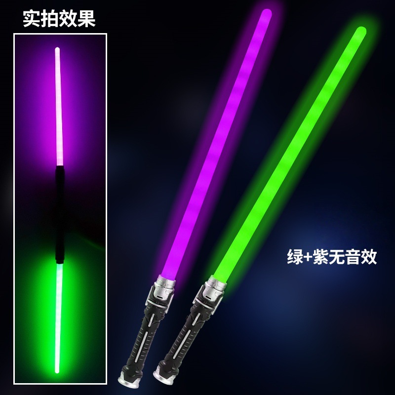 Espada láser transfronteriza Star Wars juguete luminoso Flash Stick sable de luz retráctil espada de los niños puesto Venta caliente al por mayor
