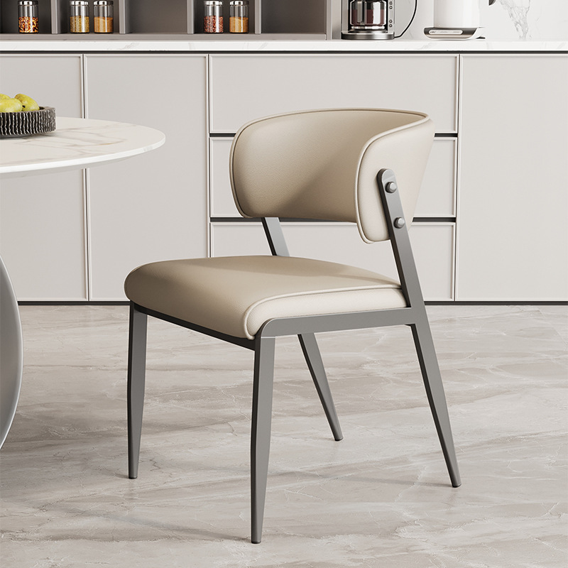 Mesas y sillas de comedor para el hogar Fábrica al por mayor Sala de estar Cocina Hotel Restaurante Silla flotante de celebridades de Internet Silla de comedor con respaldo francés italiano