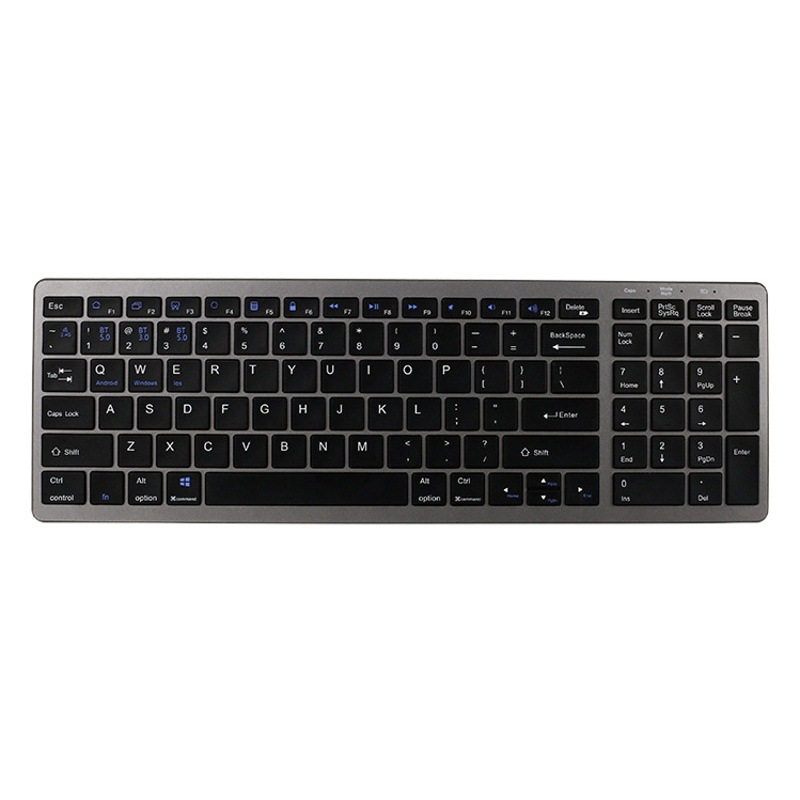 Fábrica al por mayor transfronteriza tijeras pie botón móvil negocio Oficina Bluetooth Dual-modo 98 clave Bluetooth teclado inalámbrico