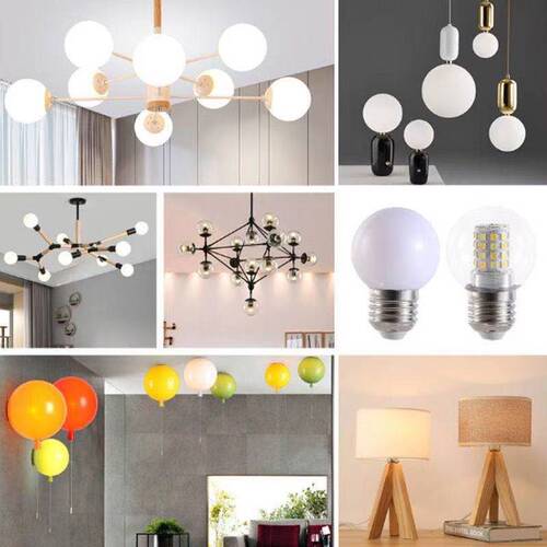 LED small bubble E27 large screw base 5W 7W 9W energy-saving bulb crystal magic bean pendant light E14 three-color color-changing white light