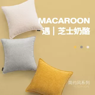 2026新款冬季绒抱枕靠垫沙发客厅轻奢高级感抱枕套大尺寸靠枕靠背