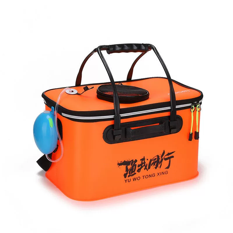  Fisher bucket fishing bucket fish box VA folding fish protection bucket live fish bucket thickened water bucket all-in-one fish fishing box AliExpress