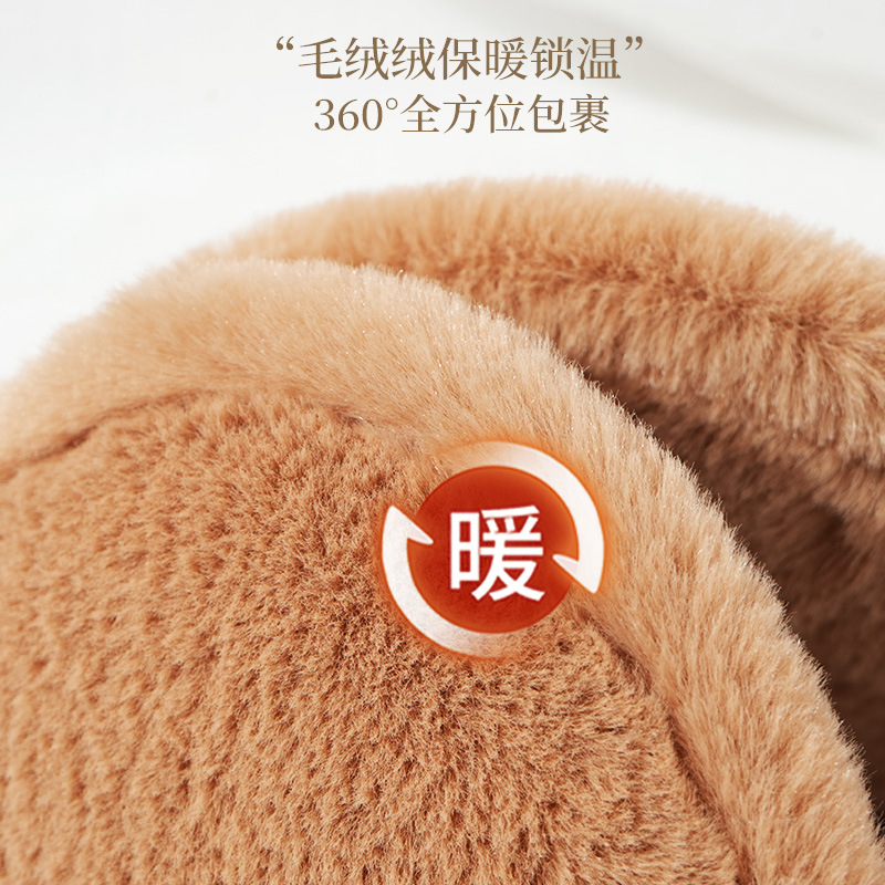 新しい冬用メンズ・レディース保温イヤーマフ、厚手のファー付き防風・防寒イヤーマフ、在庫あり