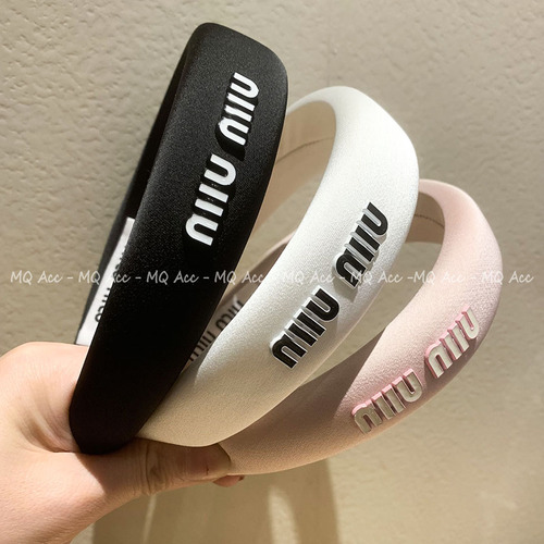 New Style Mis Letter Headband High Crown Personality Sponge Headband Fashion Hairstyle Accessory Sweet Versatile Personality
