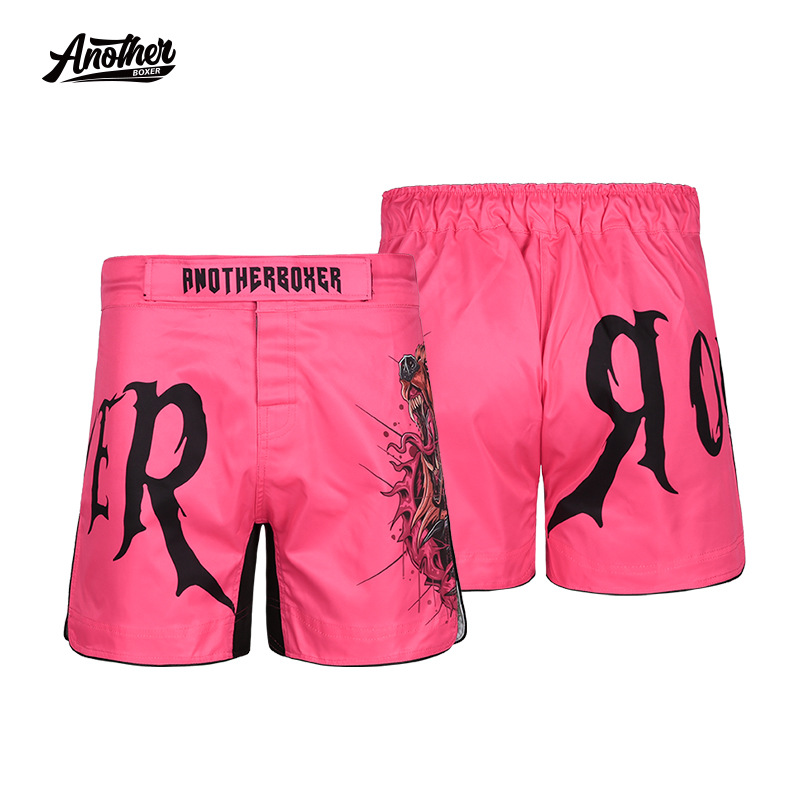 Anotherboxer New Pink Bear Mma Shorts for Free Fighting, Daily Fitness, Casual Training Shorts