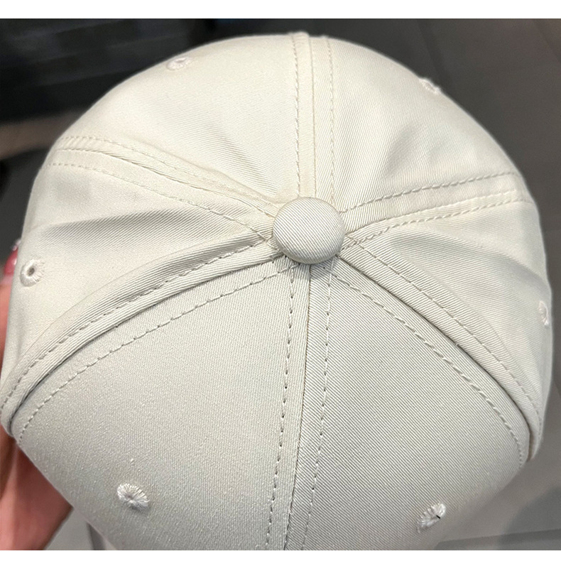 Bestickte Baseballcap Für Damen Und Herren Mit Wellenkrempe_voghion.com