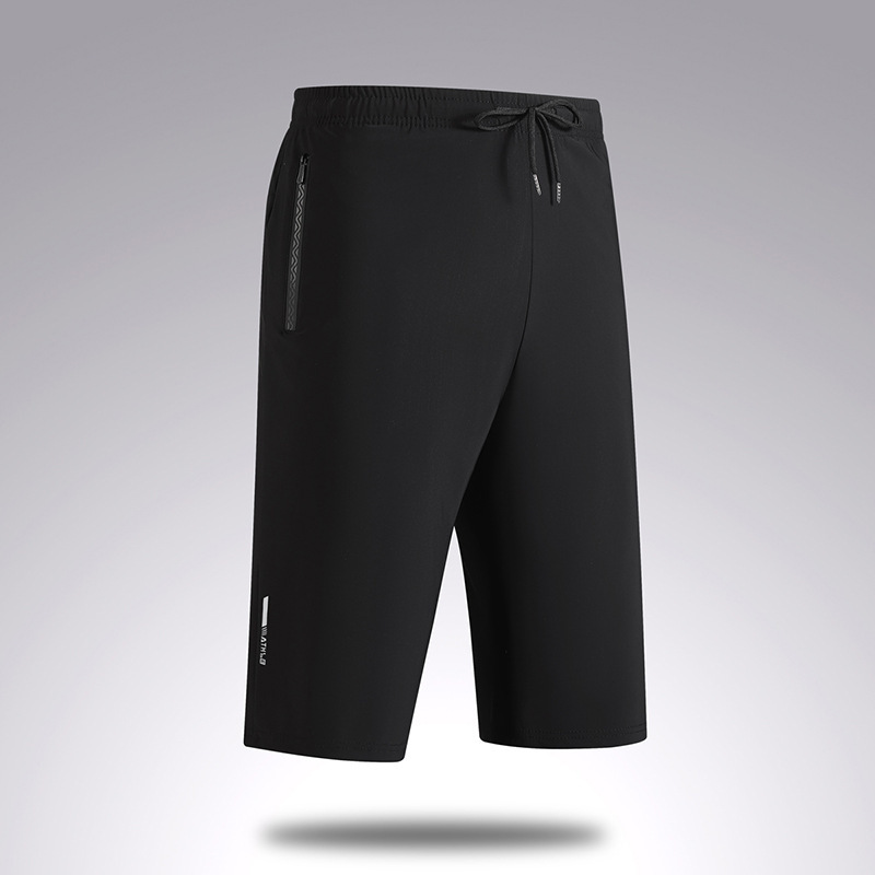Factory specializes in summer men's lightweight quick-dry ice silk shorts, large size loose breathable sports casual pants