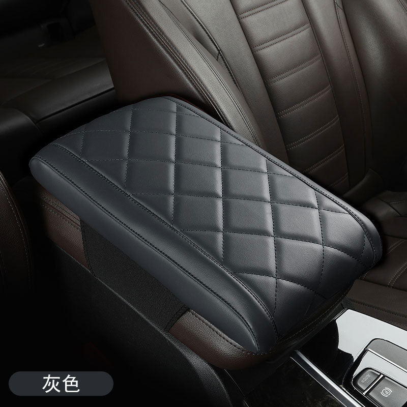 Universal – Nappa Leather Armrest box pad - gray