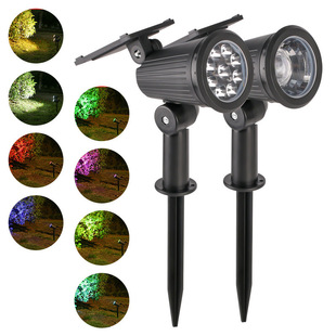 Solar Spotlight Light Control Waterproof Ground-Inserted Lawn Lamp Outdoor Landscape Courtyard Lamp Garden Tree Lamp Courtyard Decoration