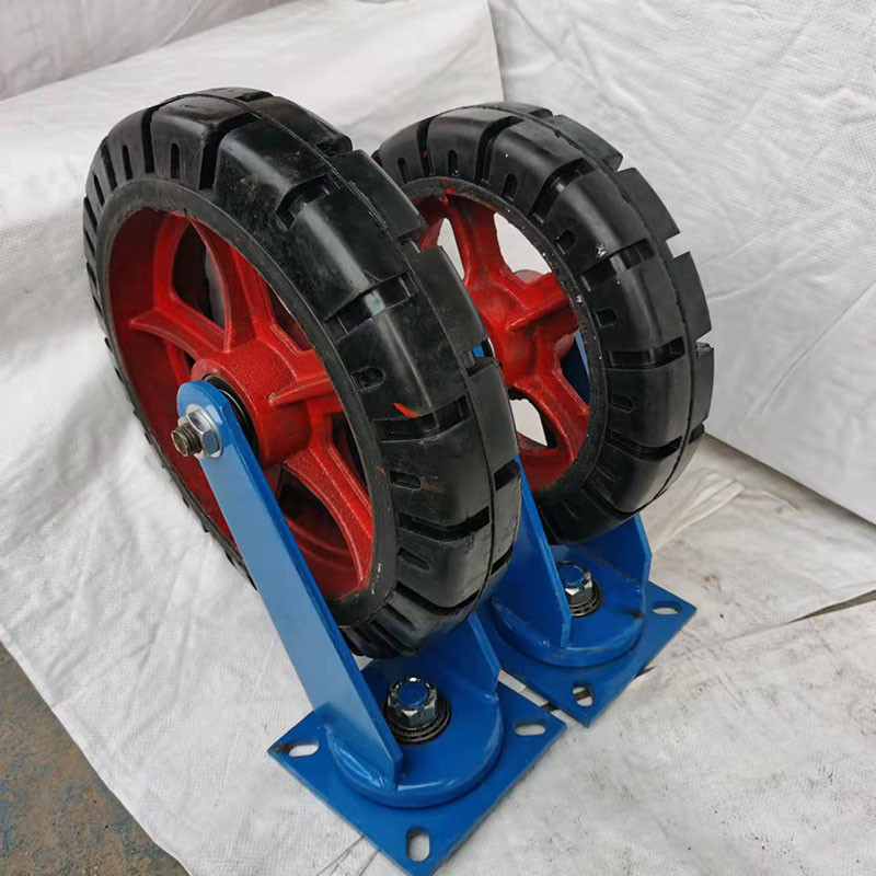 6寸-16寸铁芯橡胶轮万向 定向轮 刹车轮 工业脚轮 板车轮手推车轮