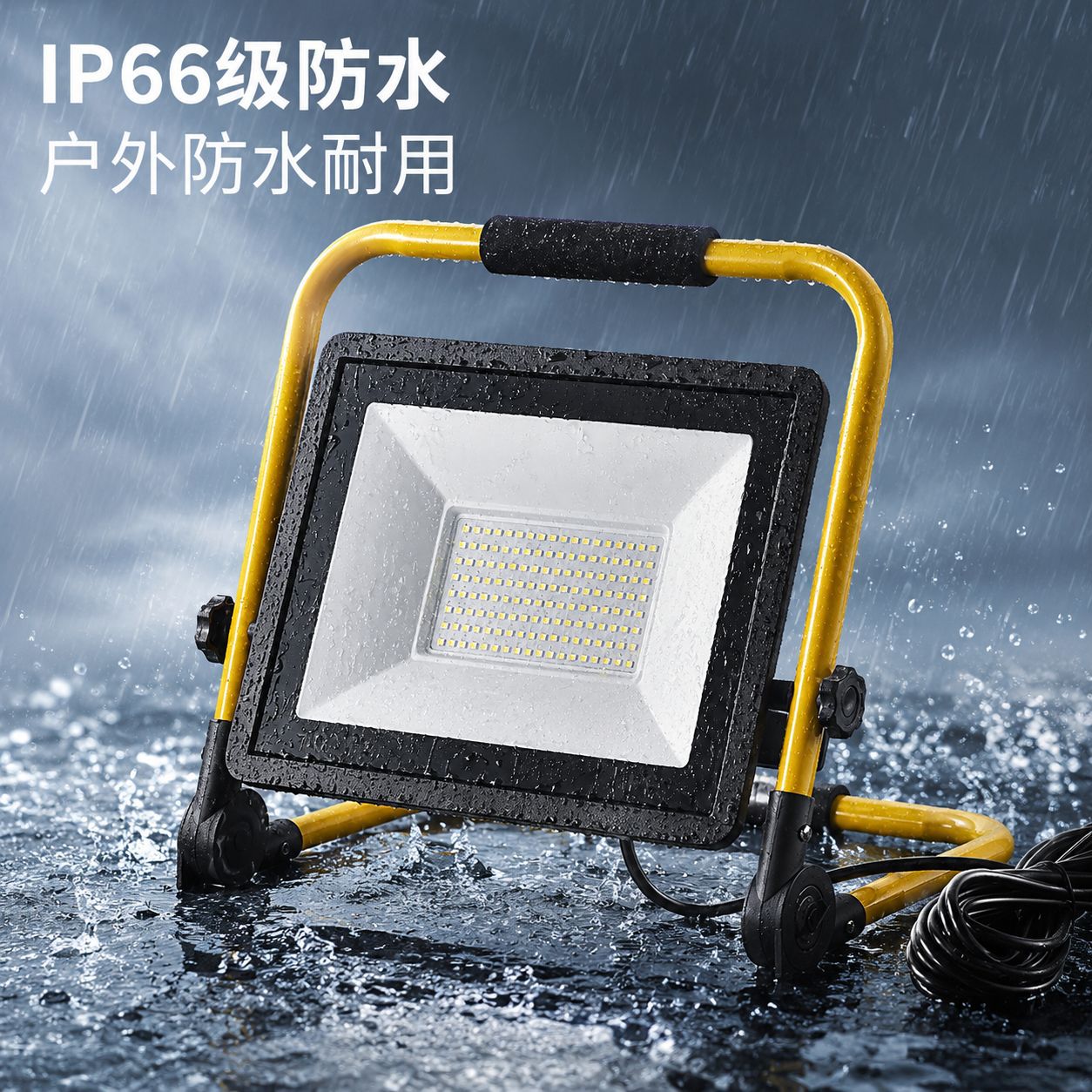 Transfronterizo LED electricidad portátil lámpara de trabajo móvil portátil mercado nocturno faro camping al aire libre lámpara de camping proyector